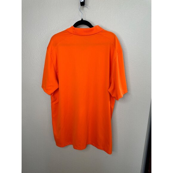 NIKE Mens Orange Polo 2x short sleeve polyester golf sports collared pullover‎ - Picture 5 of 7